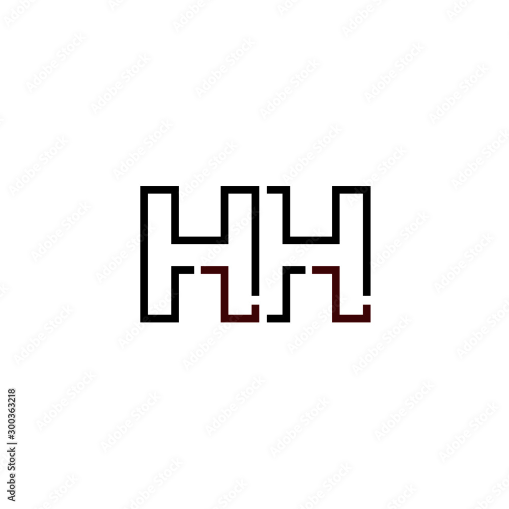 Letter HH logo icon design template elements Letter HH logo icon design template elements