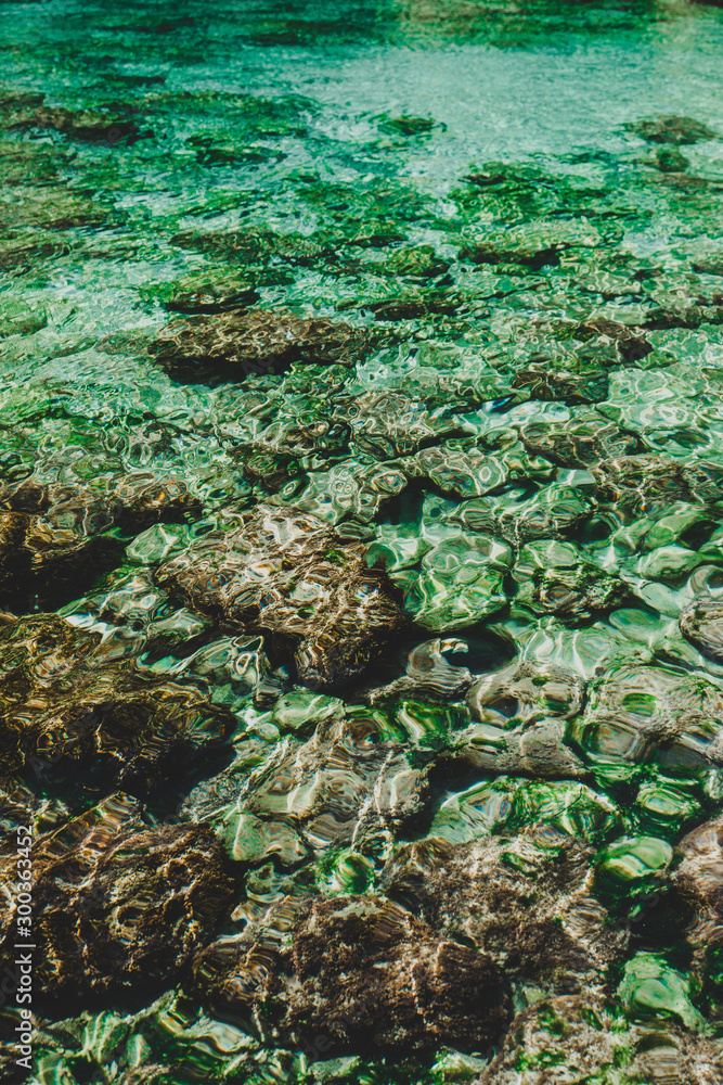 Obraz premium Crystal clear water in Puglia, Italy