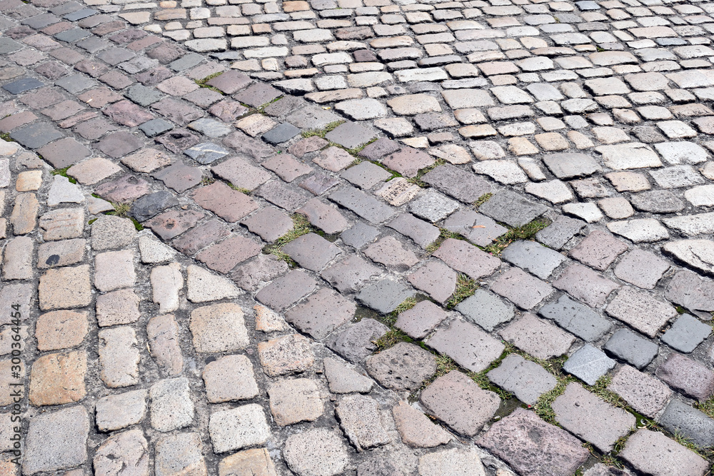 Pattern of Cobbles on Old Pavement 6688-042