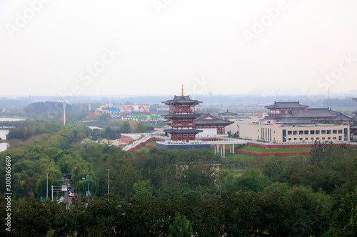 scenery of Longquan temple in Tangshan, China photo