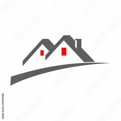 Real estate logo design template vector illustration