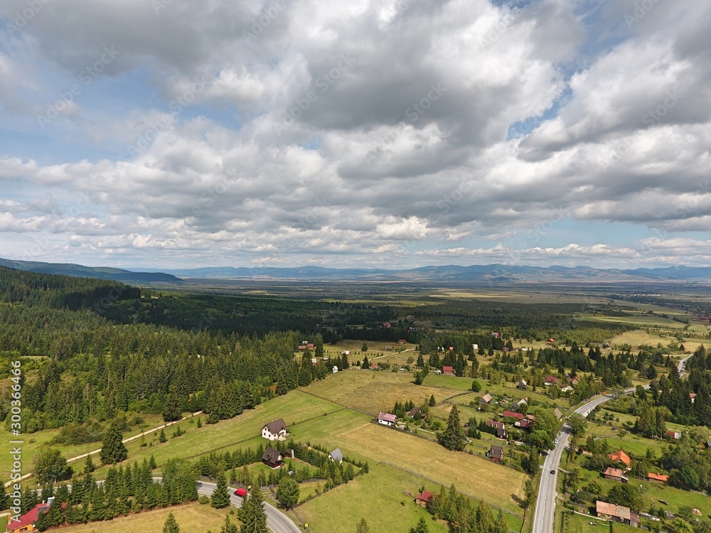 Fototapeta premium Amazingly beautiful Romania. Drone footage.