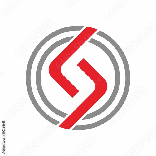 S logo initial letter design template vector illustration