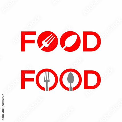Restaurant, food logo design template vector illustration