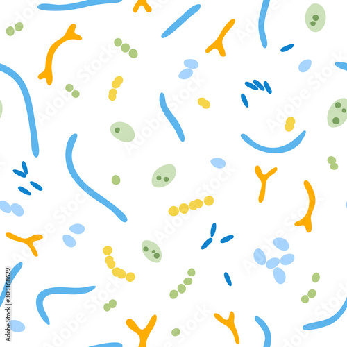 Vector isolated illustration of probiotics 