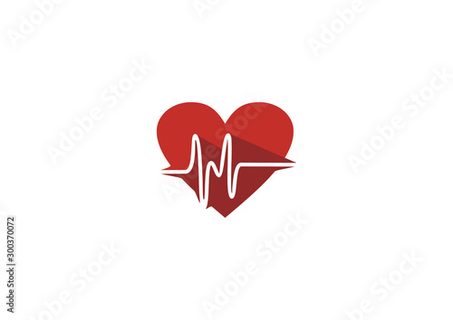 Symbolic logo of heart health