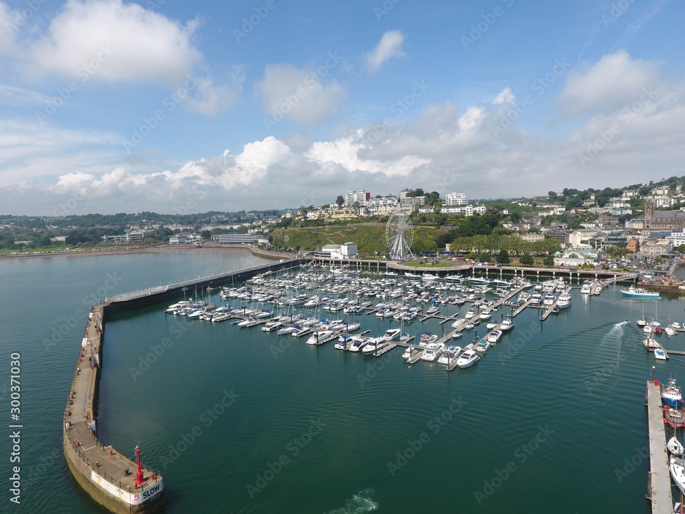 Fototapeta premium Beautiful views of Cornwall. Drone footage. England.