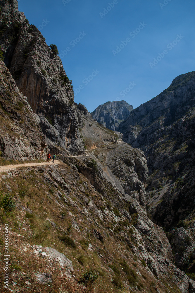paisaje en Ruta del Cares entre Asturias y León