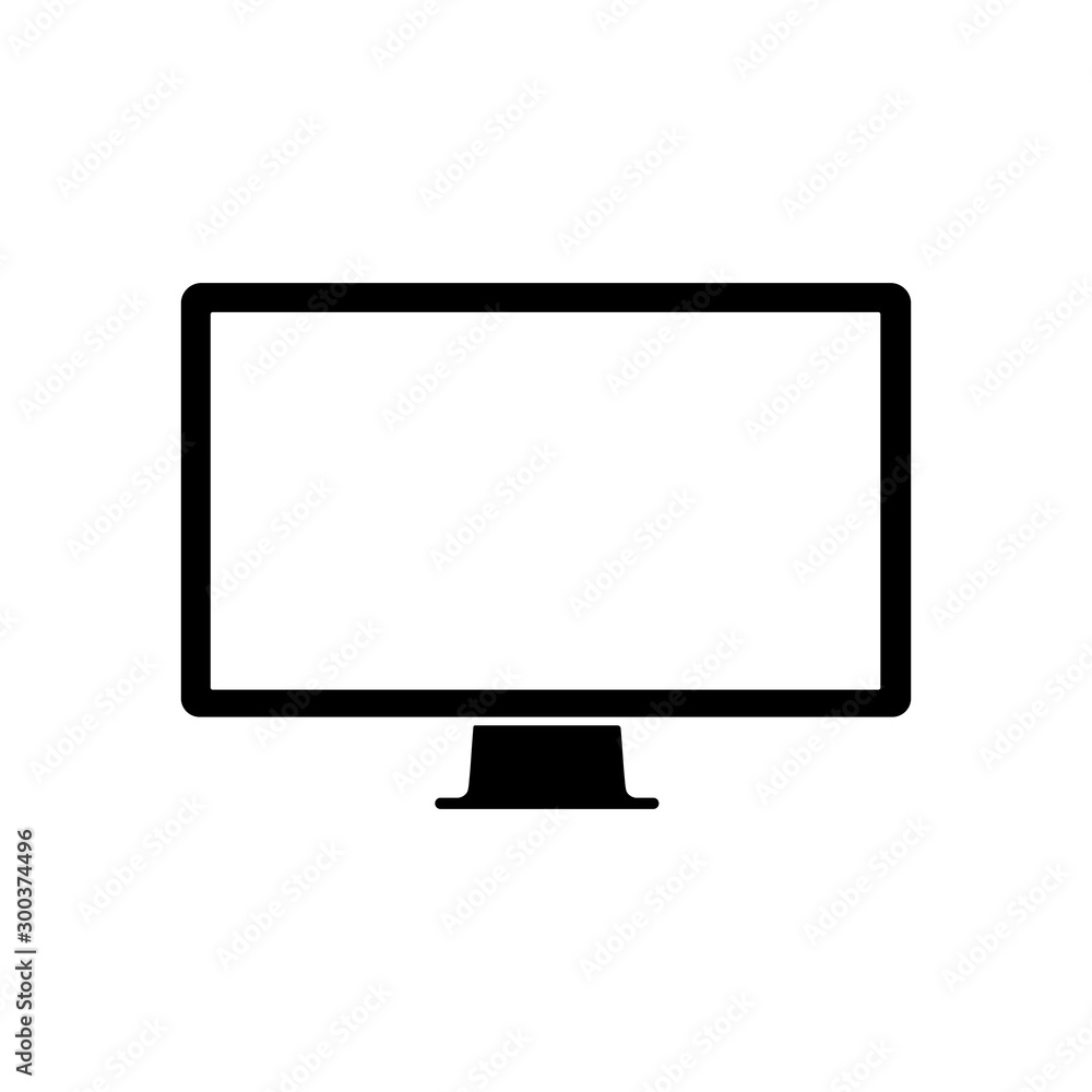 Computer monitor icon vector illustration. EPS 10 Computer monitor icon vector illustration. EPS 10