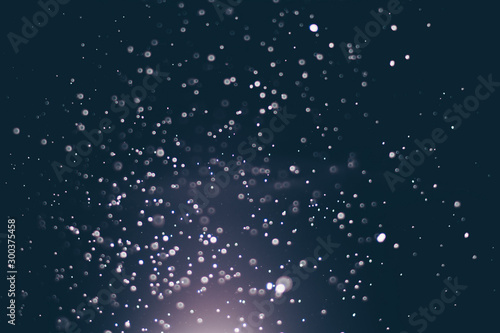 abstract blur or defocused lights bokeh on black background