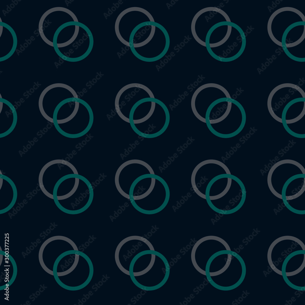 Seamless pattern simple style circle geometry line shape overlap in three colors Seamless pattern simple style circle geometry line shape overlap in three colors