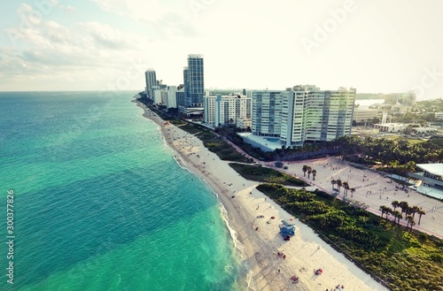 Miami downtown. Drone footage. © Ksystof