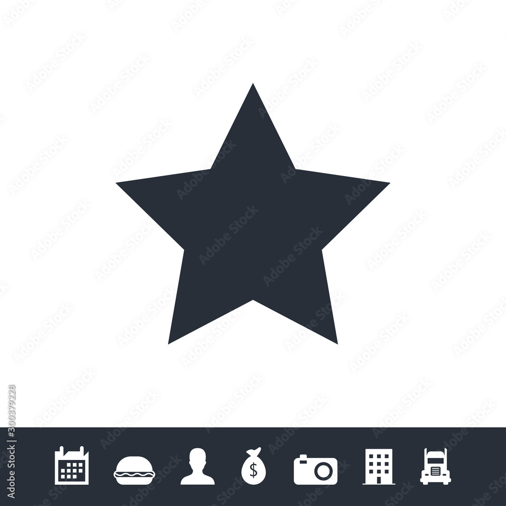Obraz premium Star icon for web and mobile