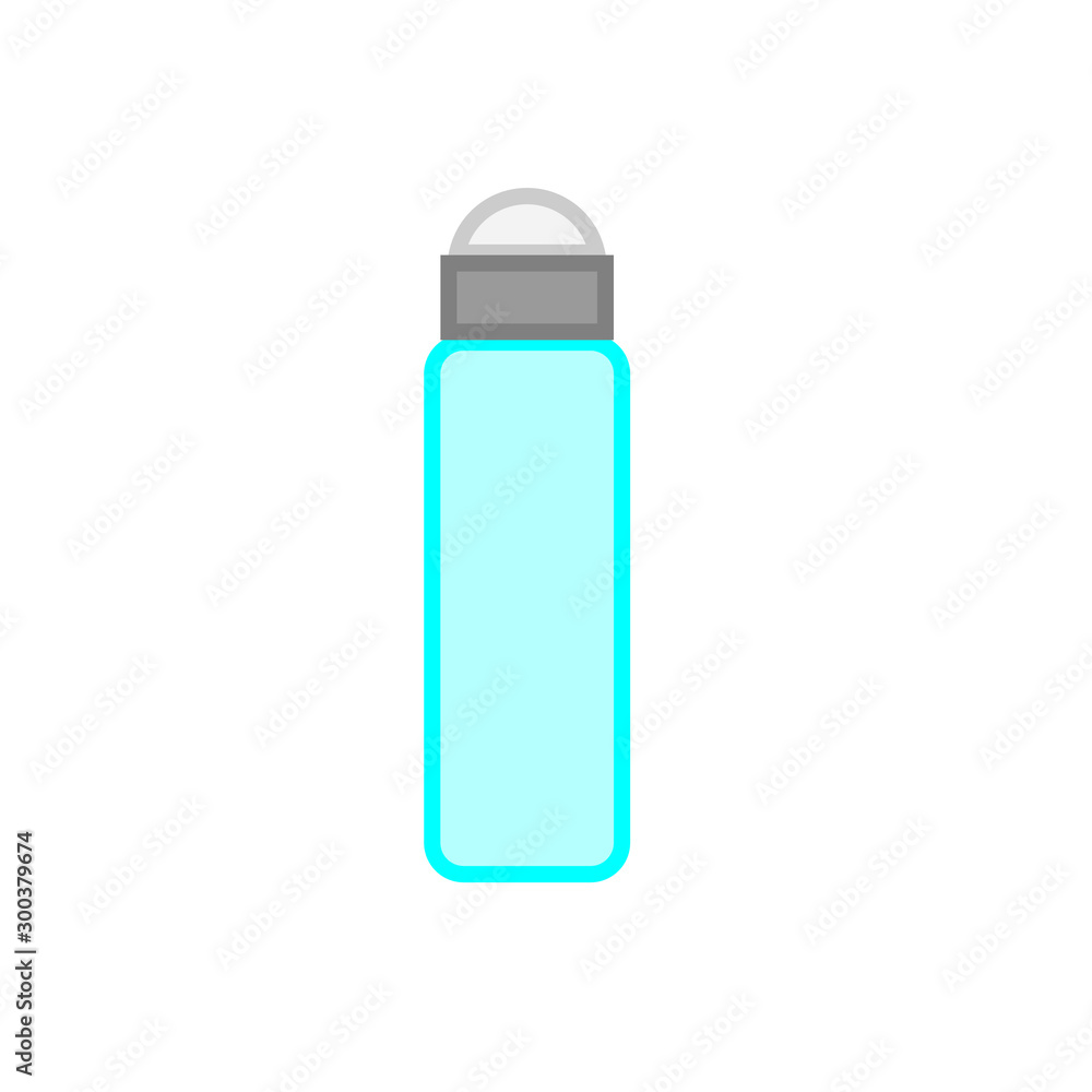 roll on deodorant canister simple icon vector