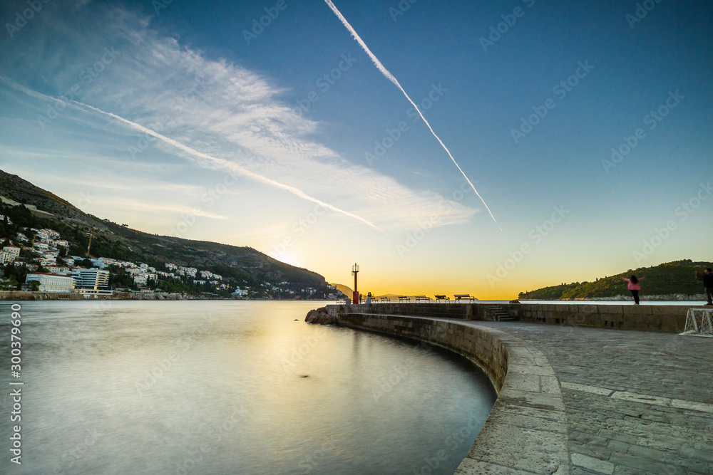 Dubrovnik in autumn. October. No people.