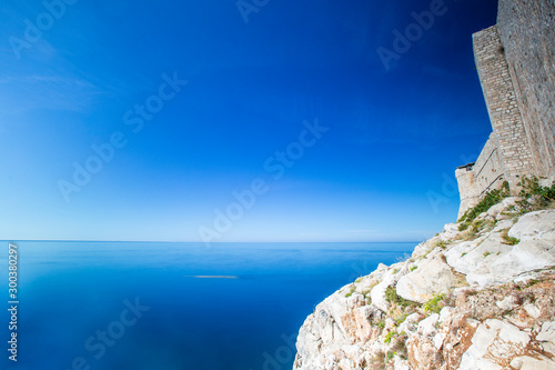 Dubrovnik in autumn. October. No people.