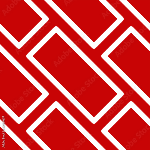 Rectangle pattern red vector illustration