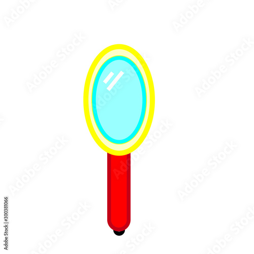 simple icon vector, makeup mirror