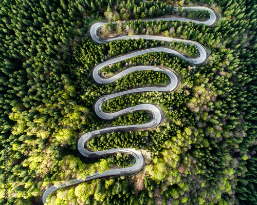 twisting mountain road