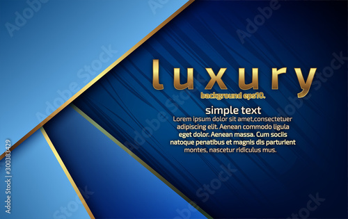 Abstract blue luxury abstract background image VIP concept Straight line for party invitation card design
