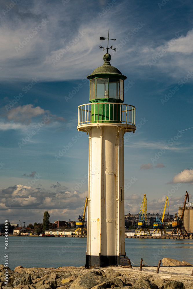 Lighthouse in port Burgas 