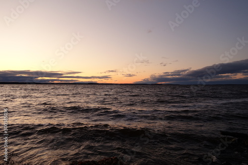Sunset at Moscow Sea at Dubna in Russia in autumn © ibWR111