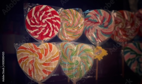 lollipops in shape of heart