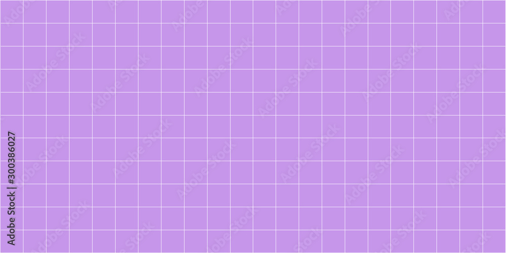 Vecteur Stock grid square graph line full page on purple paper