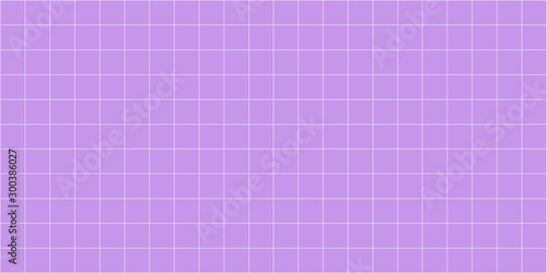 grid square graph line full page on purple paper background, paper grid square graph line texture of note book blank, grid line on purple pastel color, empty squared grid graph for architecture design