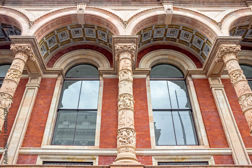 Exterior of V&A Museum building in London