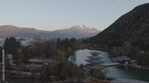 Aerial photo of the ancient city of Kunming, China