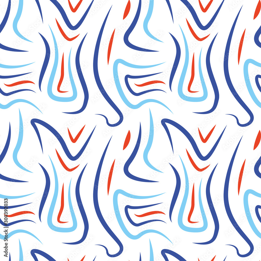 Stripes pattern abstract blue orange