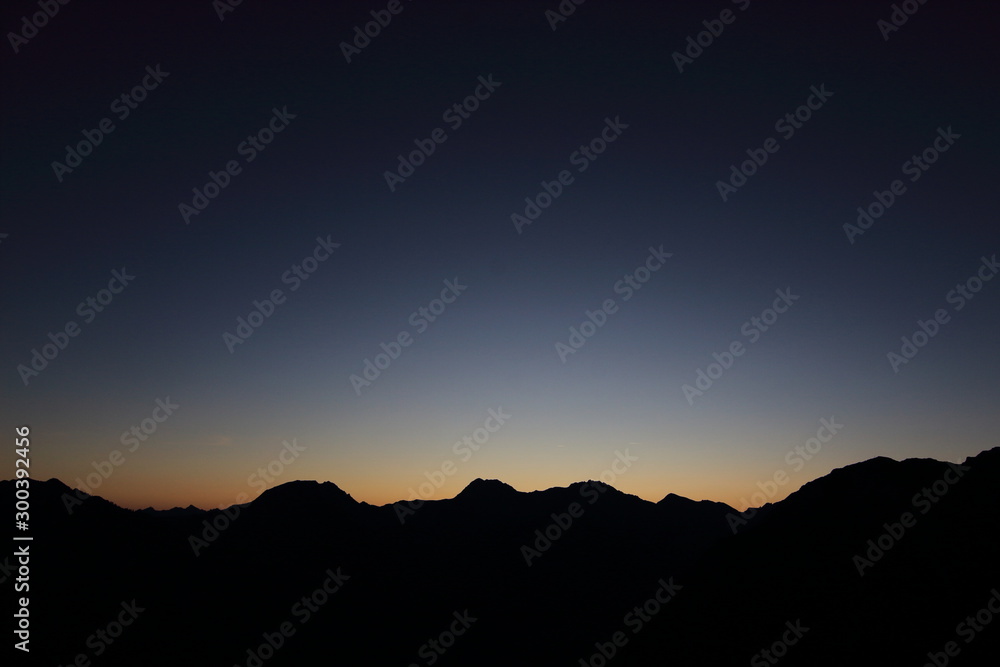 Bergsilhouette