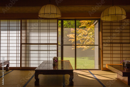 Traditional ryokan room, Kurokawa Onsen, Japan