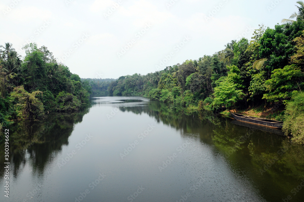 Iruvazhinji river in kodiyathur panchayath, kozhikode district