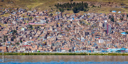 Panoramic view of Puno city in Peru © christian vinces