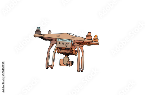 drone isolated on white background