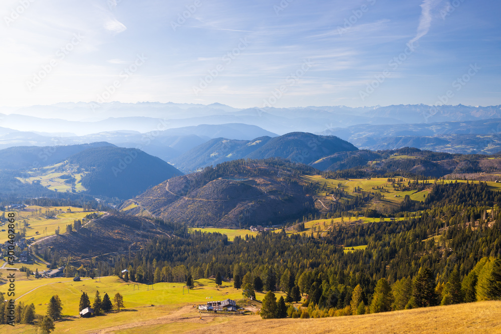 Obraz premium Beautiful alpine landscape. Roda di Vael mountain group. Bolzano province. South tyrol. Italy
