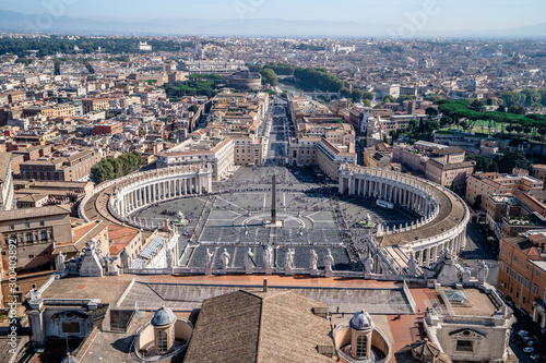 St. Mark's Square Peter. View from the Basilica. Vatican