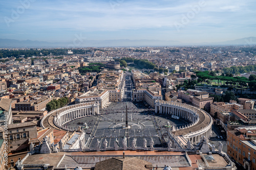 St. Mark's Square Peter. View from the Basilica. Vatican