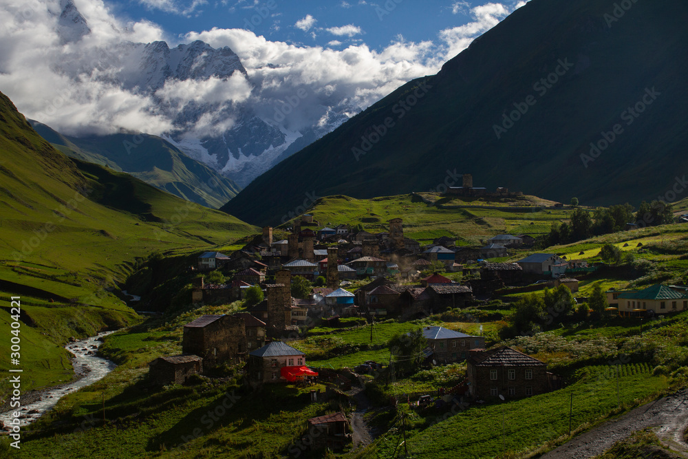 Ushguli village, Svaneti region of Georgia