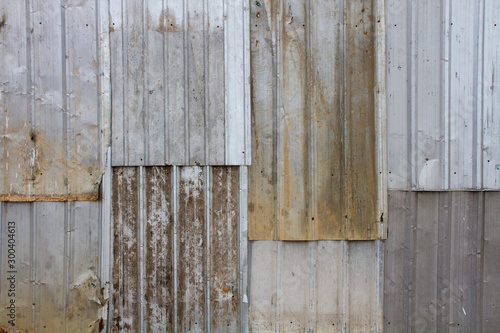 Old metal sheet roof texture. Pattern of old steel. Rusty metal sheet texture.