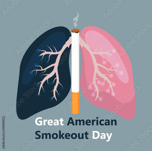 Great American Smokeout Day is organized on the third Thursday of November in USA.
