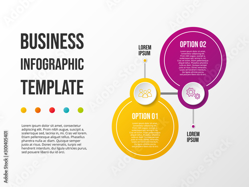 Concept of company timeline - business infograph. Vector