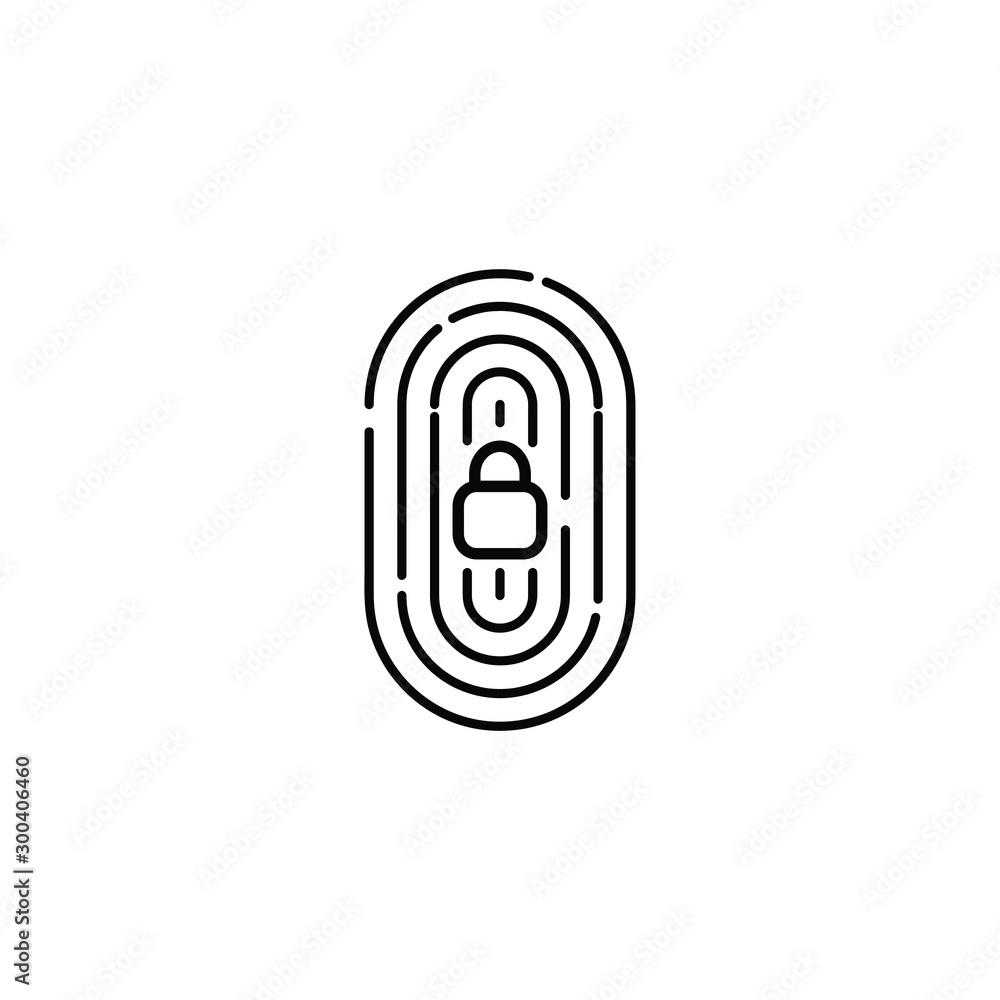 Logo with finger print icon Logo with finger print icon