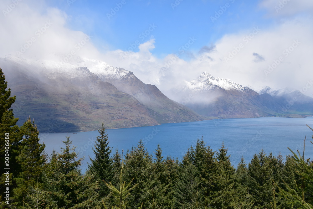 Obraz premium The view of Queenstown in New Zealand