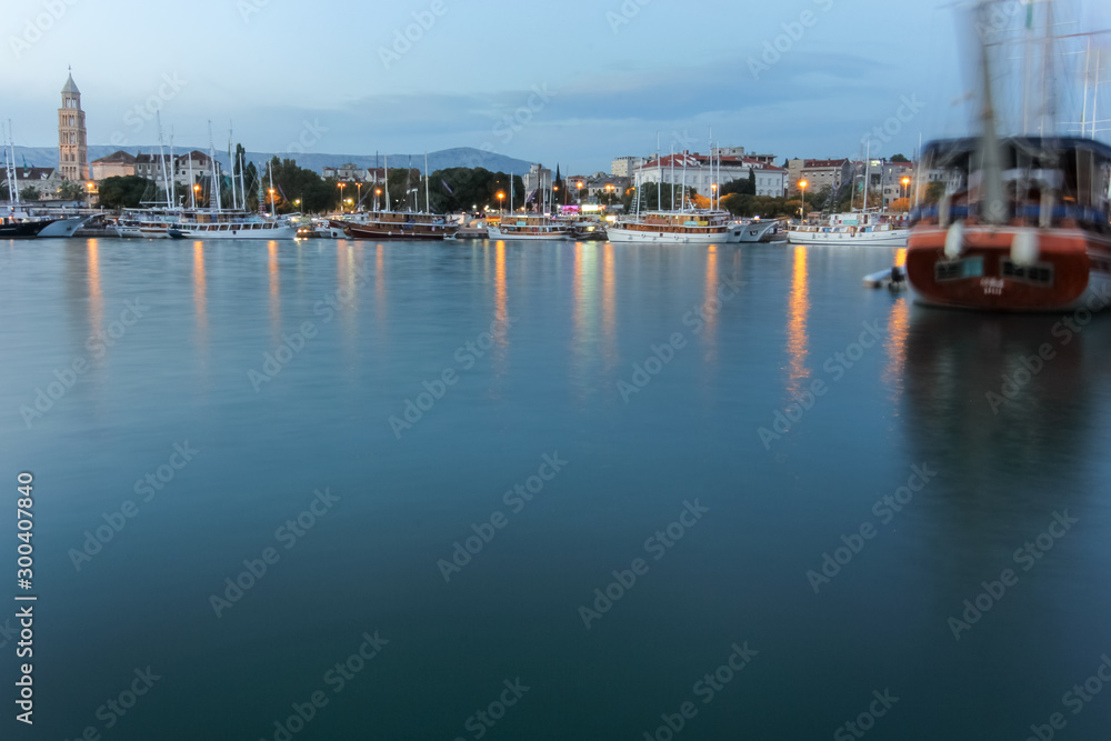 View of Split in the evening.