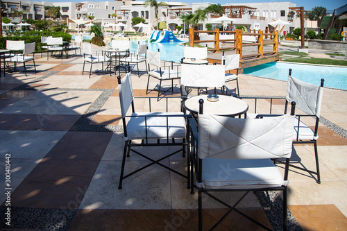 Terrace in  Resort in Hurghada, Egypt