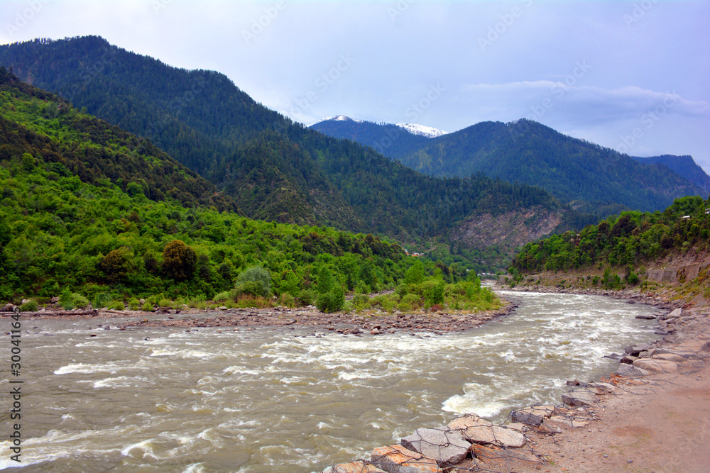 river in the mountains