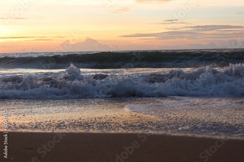 sunset on the beach